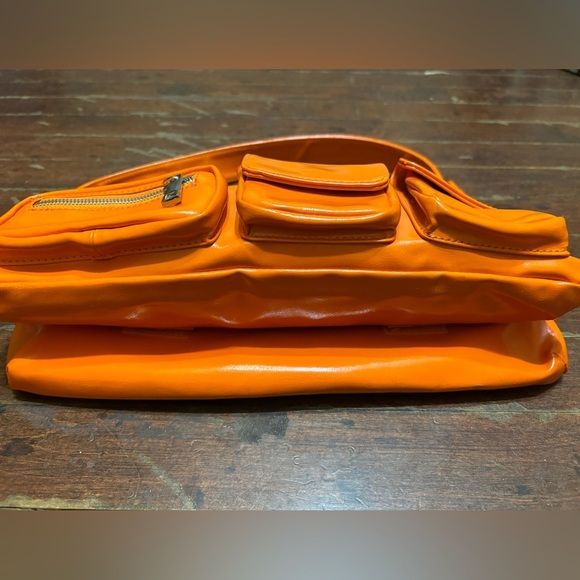 MATT & NAT Patent Vegan Leather Unfolding Shoulder Bag - Picture 9 of 15